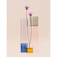 Vase Fumé/rose | 37 cm